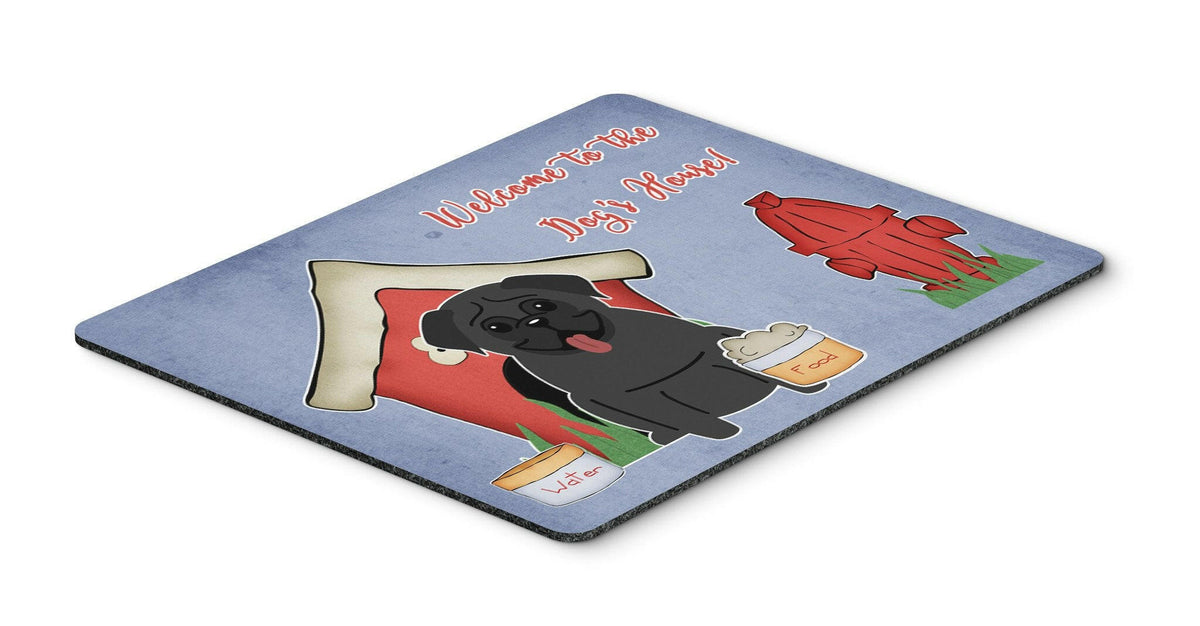 Dog House Collection Pug Black Mouse Pad, Hot Pad or Trivet BB2760MP by Caroline&#39;s Treasures