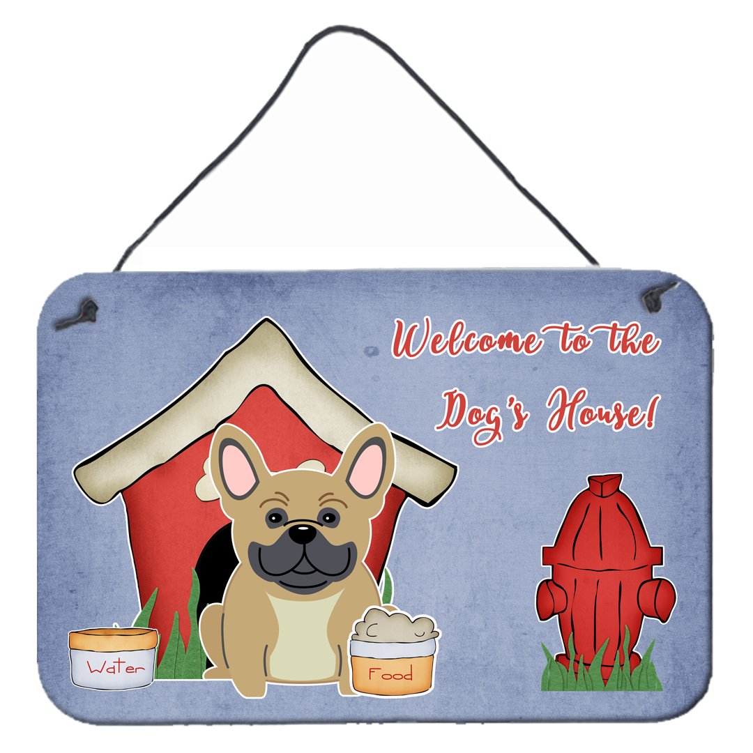 Dog House Collection French Bulldog Cream Wall or Door Hanging Prints BB2764DS812 by Caroline's Treasures
