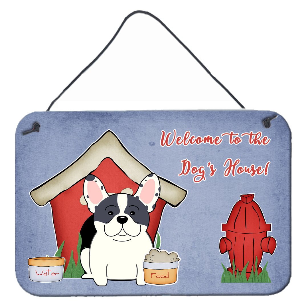 Dog House Collection French Bulldog Piebald Wall or Door Hanging Prints BB2765DS812 by Caroline&#39;s Treasures