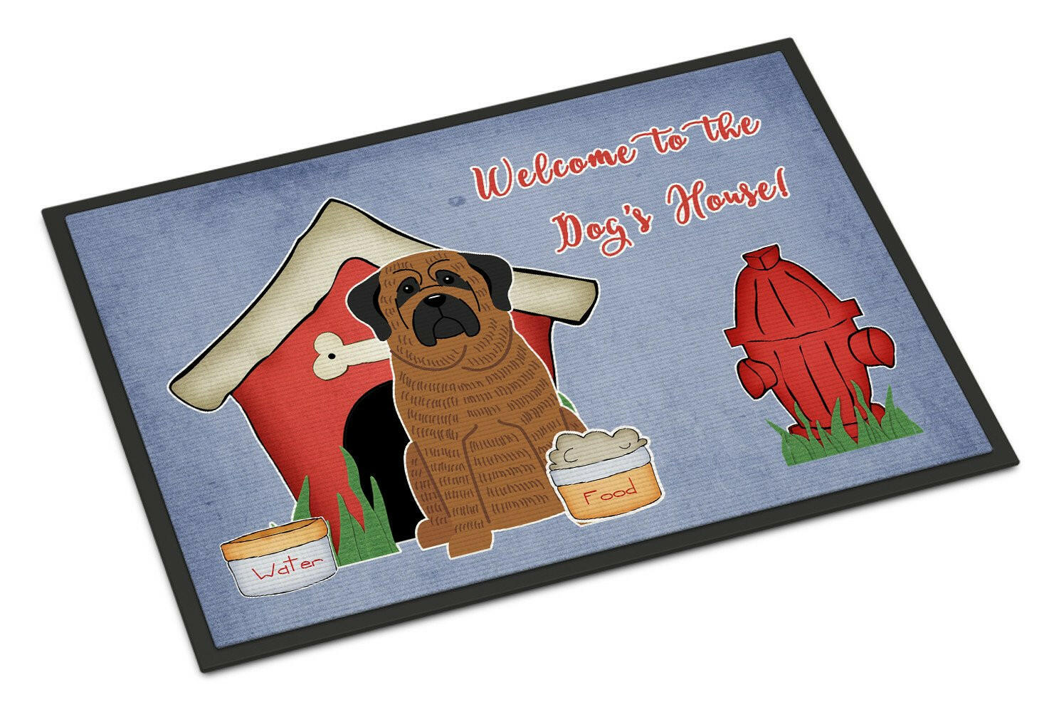 Dog House Collection Mastiff Brindle Indoor or Outdoor Mat 18x27 BB2769MAT - the-store.com