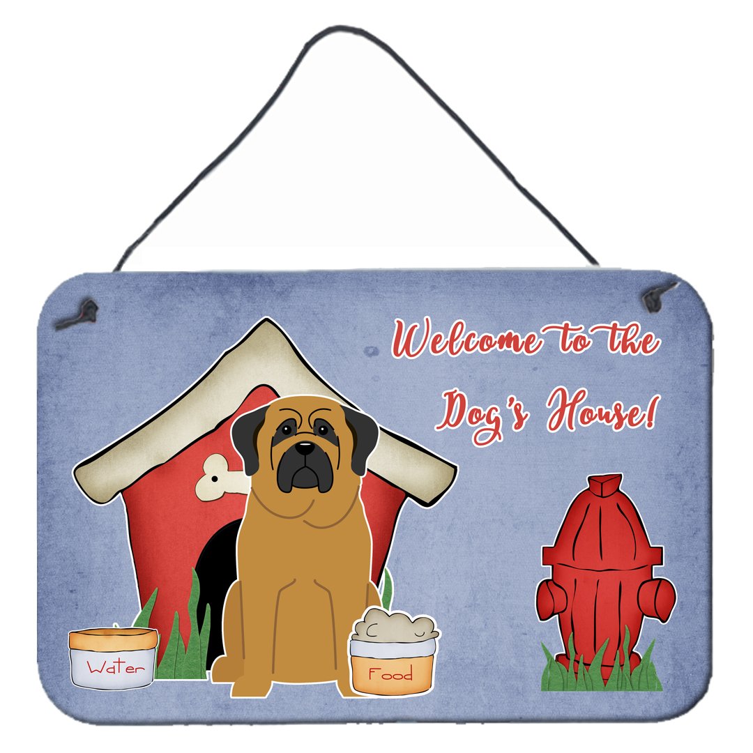 Dog House Collection Mastiff Wall or Door Hanging Prints by Caroline&#39;s Treasures