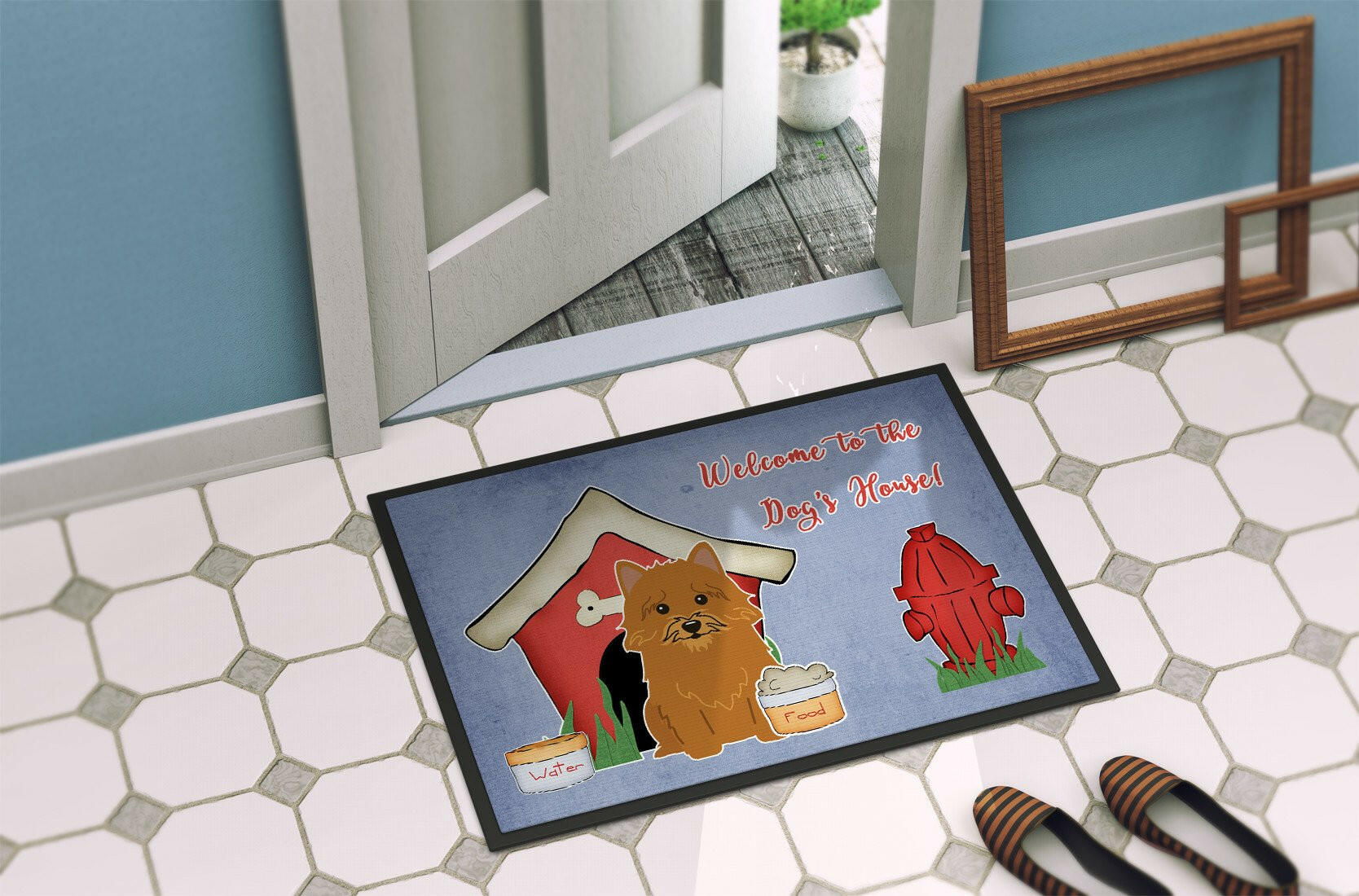 Dog House Collection Norwich Terrier Indoor or Outdoor Mat 24x36 BB2774JMAT - the-store.com