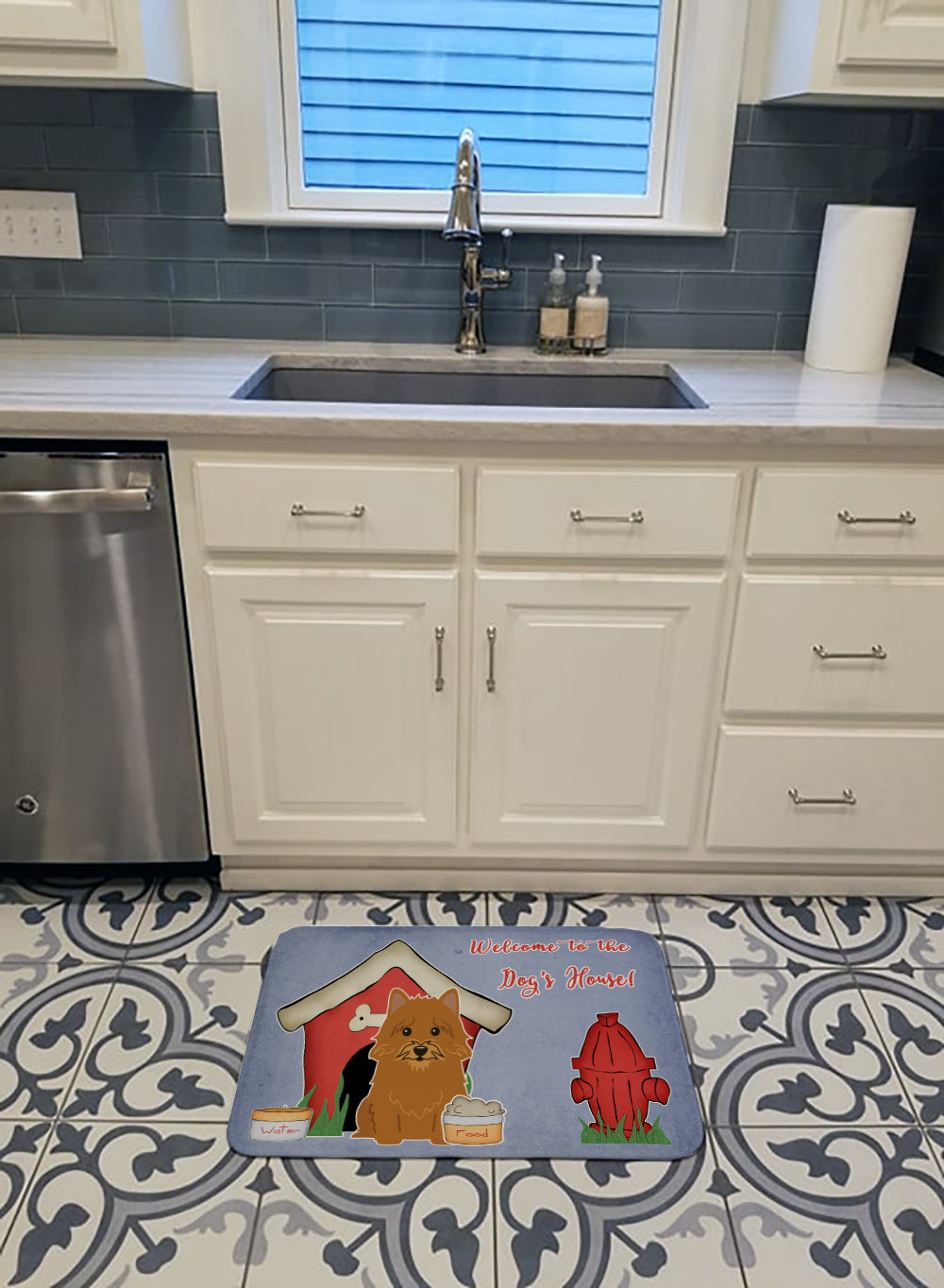 Dog House Collection Norwich Terrier Machine Washable Memory Foam Mat BB2774RUG - the-store.com