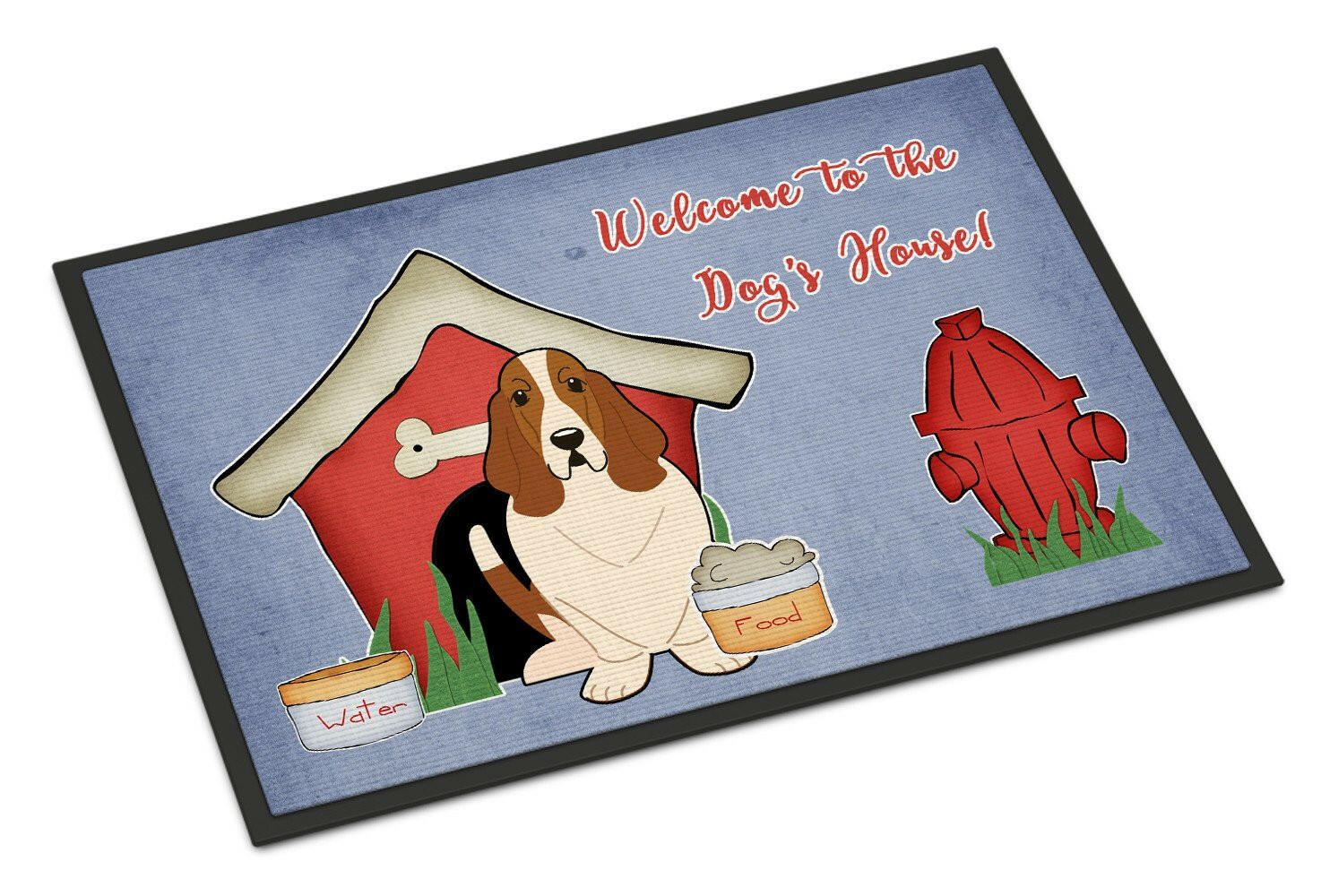 Dog House Collection Basset Hound Indoor or Outdoor Mat 24x36 BB2775JMAT - the-store.com