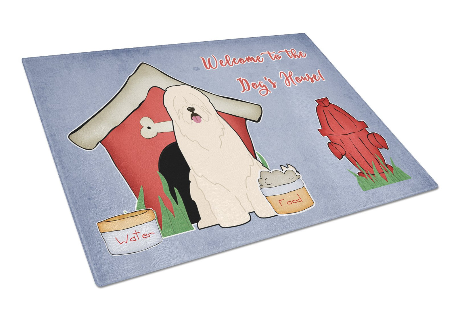 Dog House Collection South Russian Sheepdog Glass Cutting Board Large BB2778LCB by Caroline's Treasures