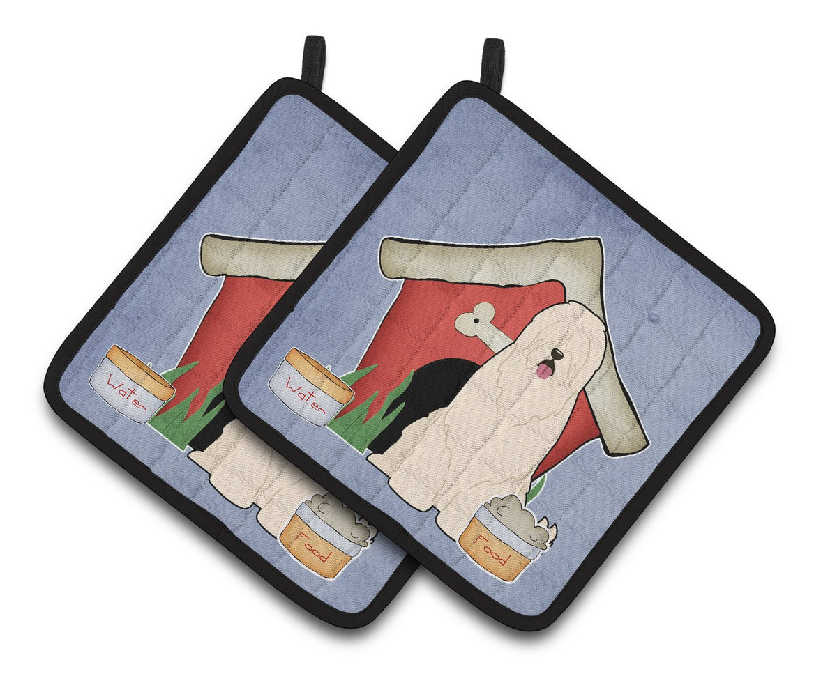Dog House Collection South Russian Sheepdog Pair of Pot Holders by Caroline&#39;s Treasures