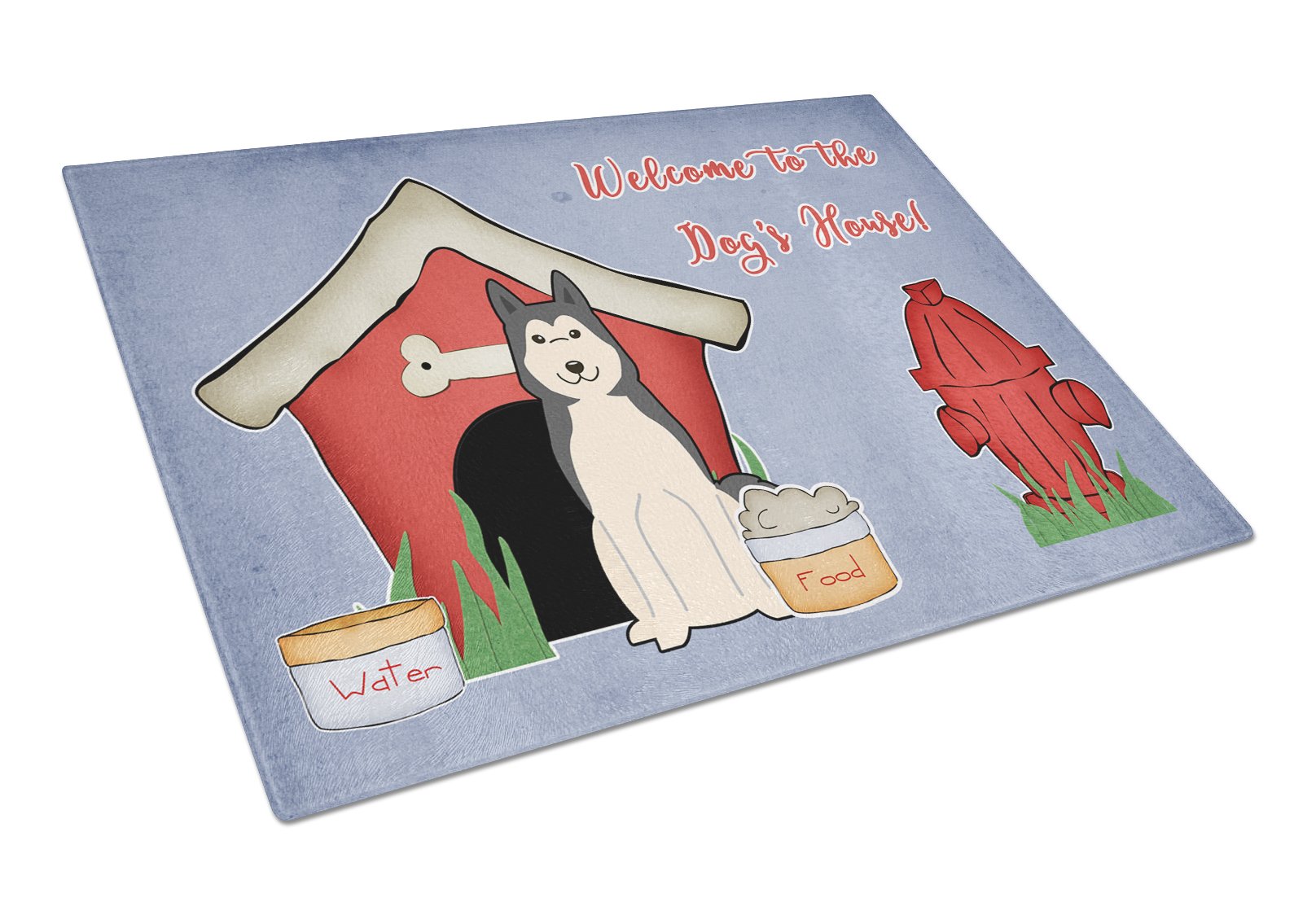 Dog House Collection West Siberian Laika Spitz Glass Cutting Board Large BB2779LCB by Caroline's Treasures