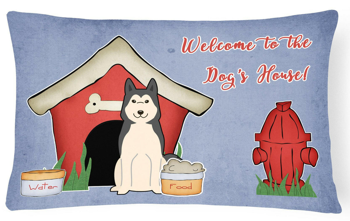 Dog House Collection West Siberian Laika Spitz Canvas Fabric Decorative Pillow BB2779PW1216 by Caroline&#39;s Treasures