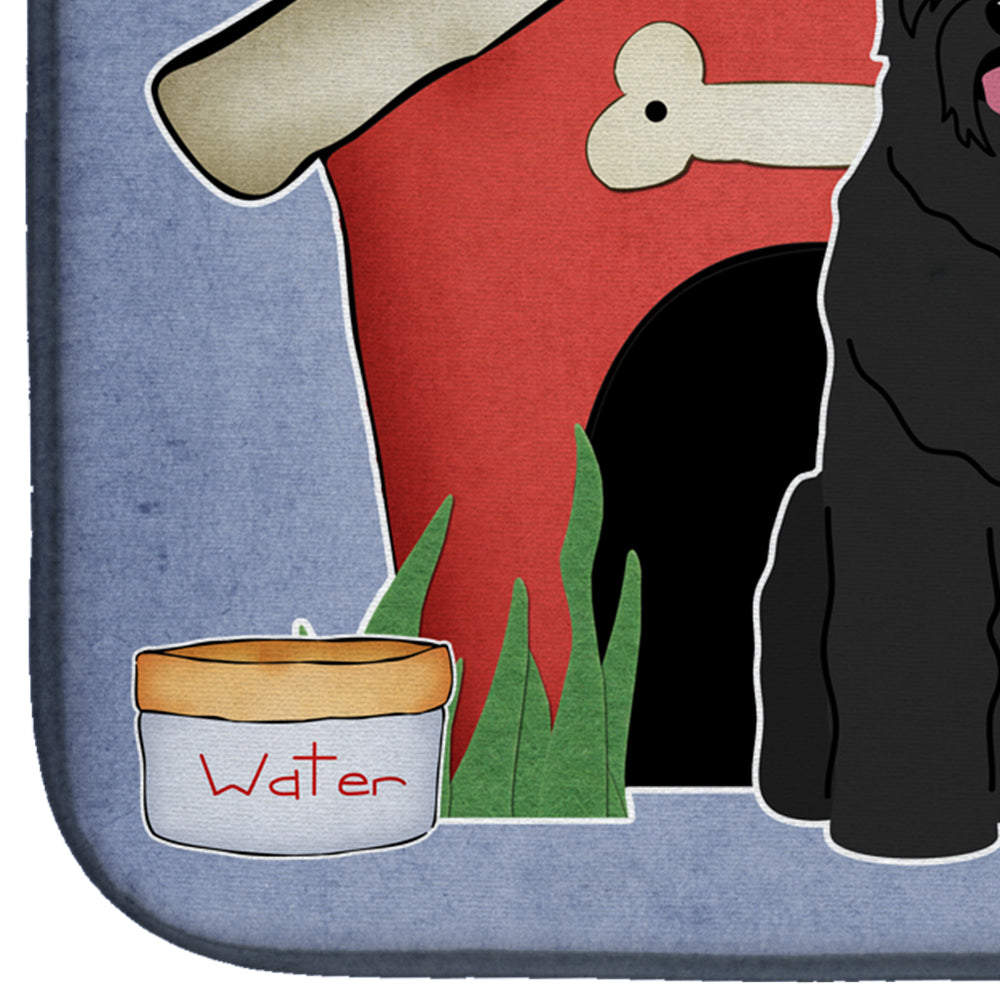 Dog House Collection Black Russian Terrier Dish Drying Mat BB2780DDM