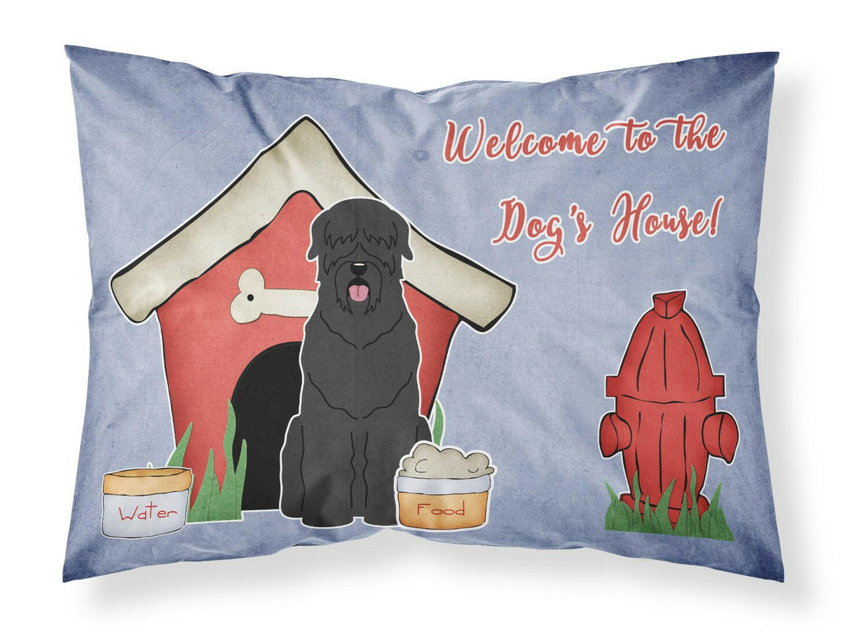 Dog House Collection Black Russian Terrier Fabric Standard Pillowcase BB2780PILLOWCASE by Caroline&#39;s Treasures