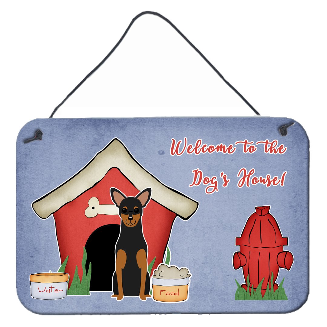 Dog House Collection Manchester Terrier Wall or Door Hanging Prints BB2782DS812 by Caroline&#39;s Treasures