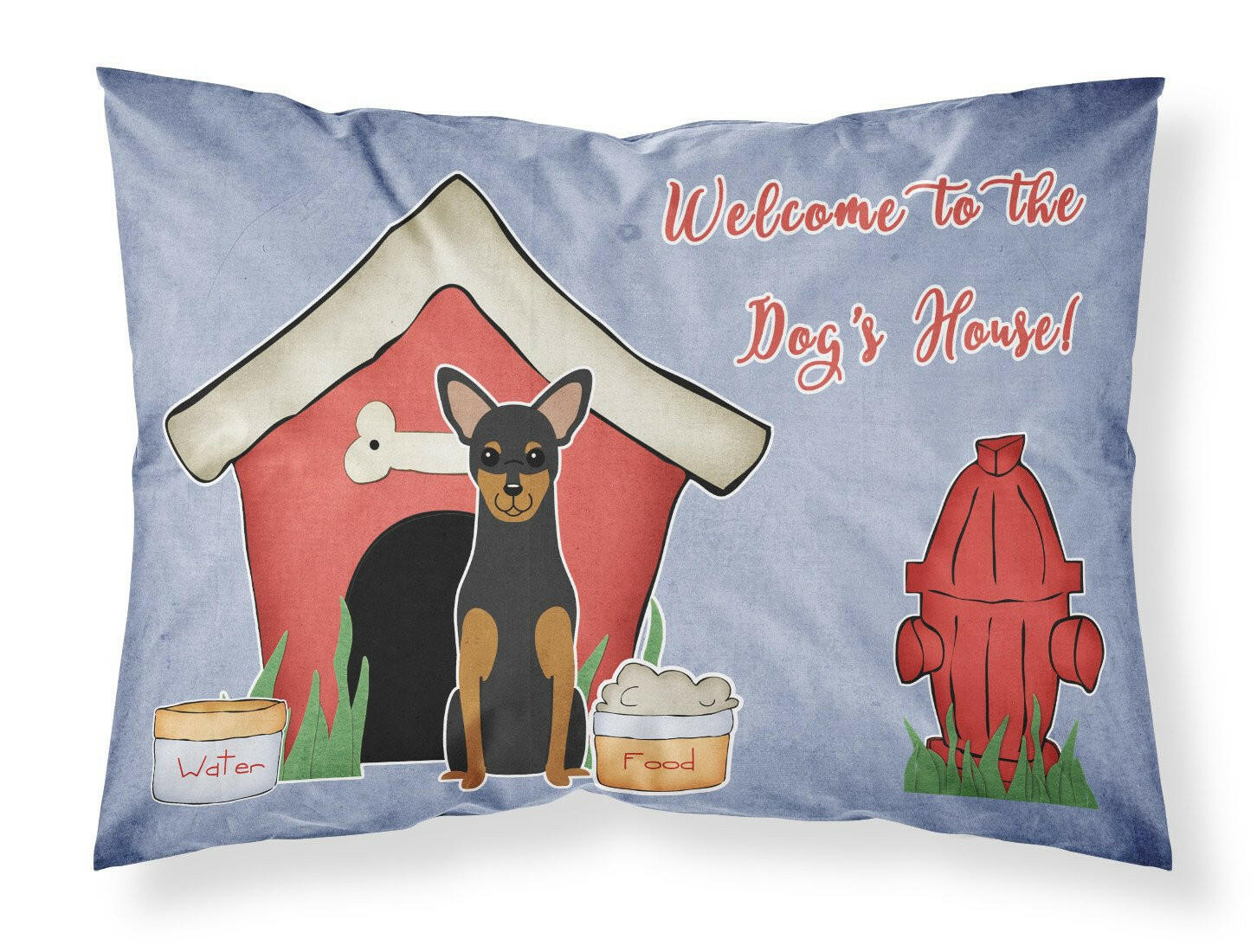 Dog House Collection Manchester Terrier Fabric Standard Pillowcase BB2782PILLOWCASE by Caroline's Treasures