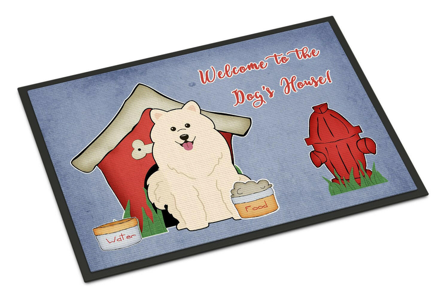 Dog House Collection Samoyed Indoor or Outdoor Mat 24x36 BB2784JMAT - the-store.com