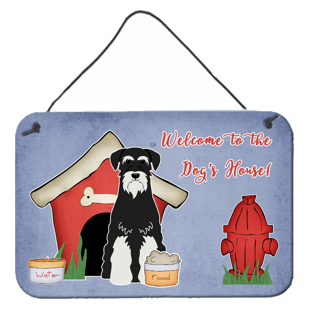 Dog House Collection Standard Schnauzer Salt and Pepper Wall or Door Hanging Prints by Caroline&#39;s Treasures
