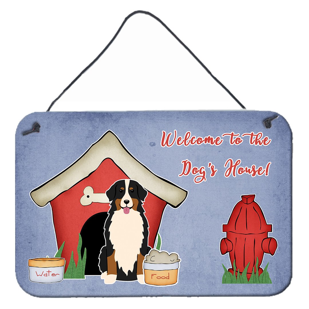 Dog House Collection Bernese Mountain Dog Wall or Door Hanging Prints BB2790DS812 by Caroline&#39;s Treasures
