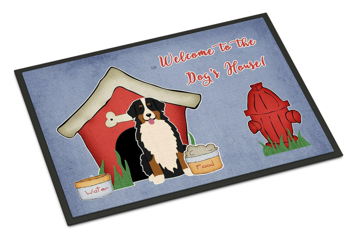 Dog House Collection Bernese Mountain Dog Indoor or Outdoor Mat 18x27 BB2790MAT - the-store.com