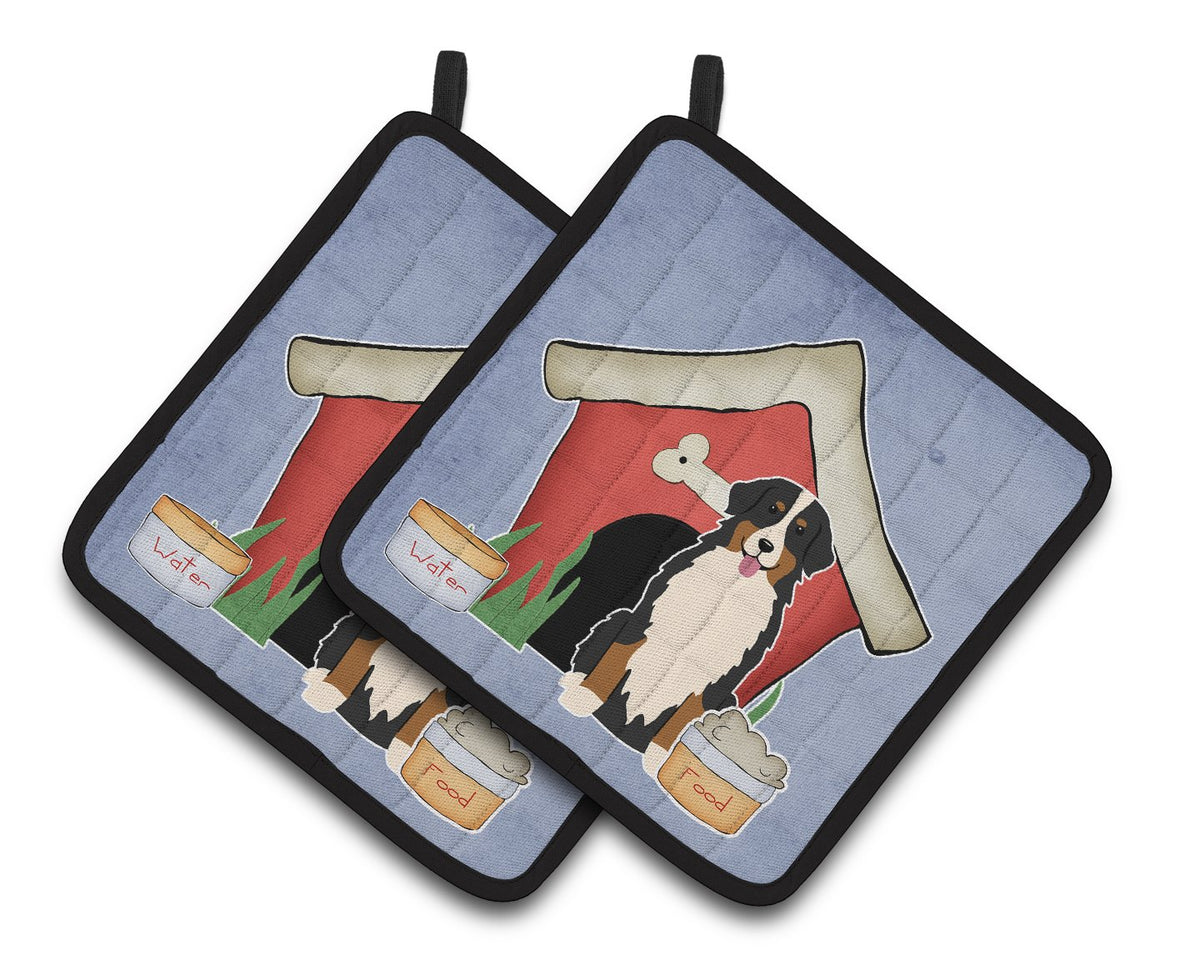 Dog House Collection Bernese Mountain Dog Pair of Pot Holders by Caroline&#39;s Treasures