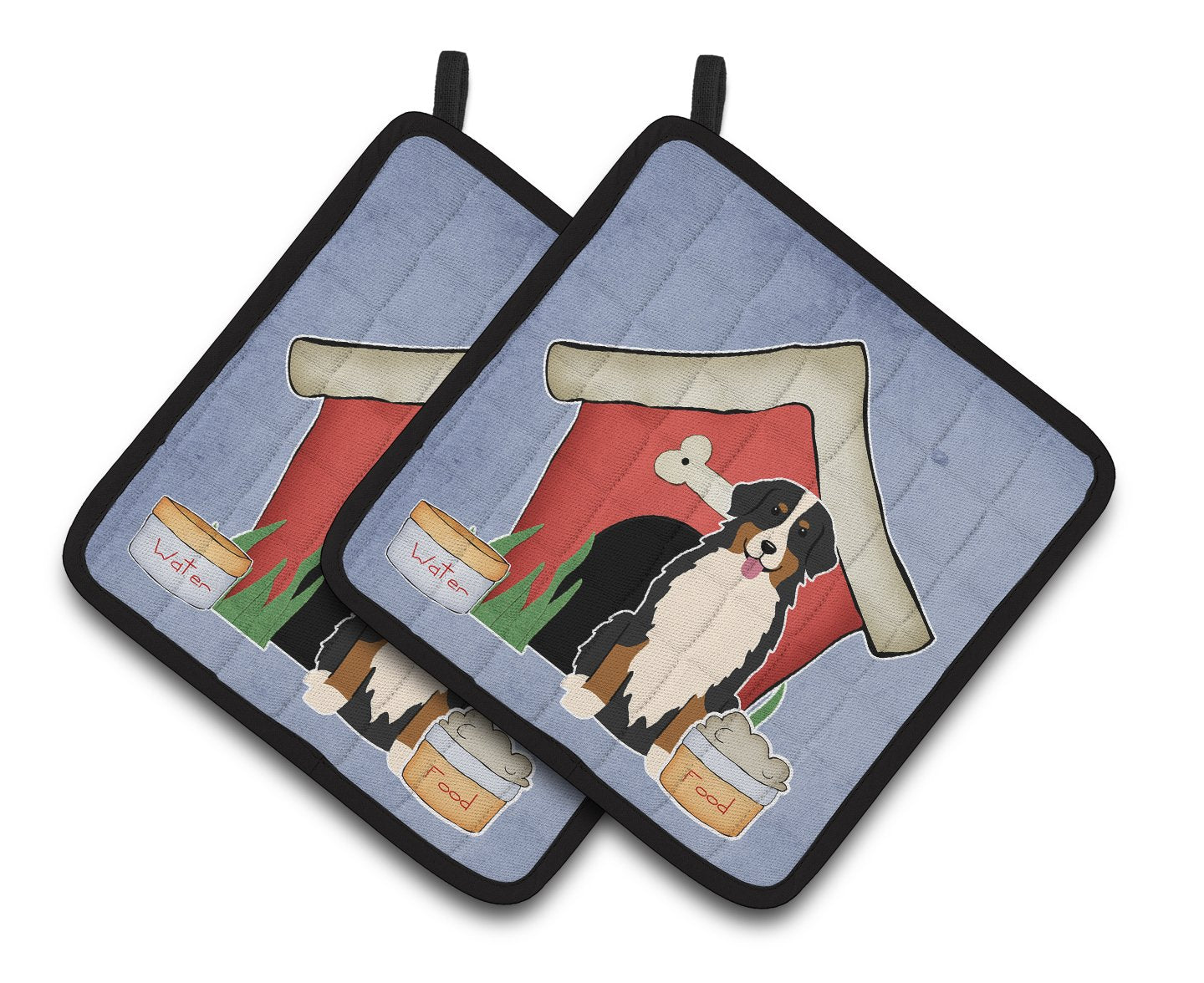 Dog House Collection Bernese Mountain Dog Pair of Pot Holders by Caroline's Treasures