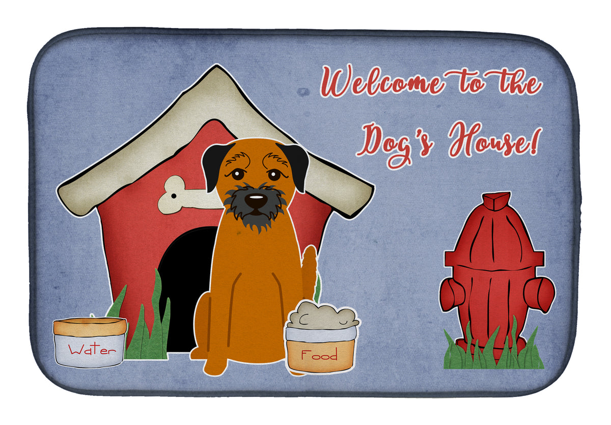 Dog House Collection Border Terrier Dish Drying Mat BB2793DDM
