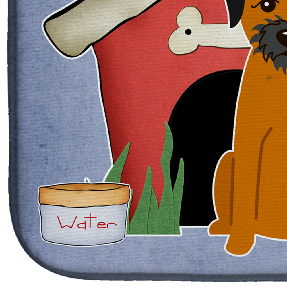 Dog House Collection Border Terrier Dish Drying Mat BB2793DDM