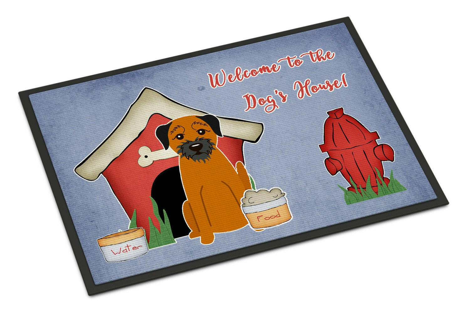 Dog House Collection Border Terrier Indoor or Outdoor Mat 24x36 BB2793JMAT - the-store.com