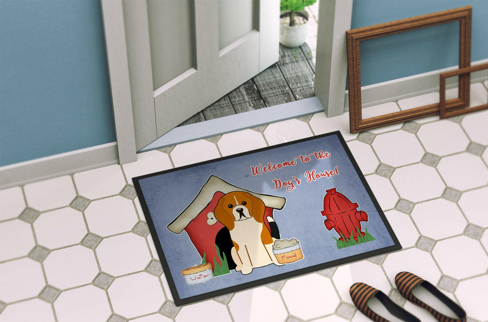 Dog House Collection Beagle Tricolor Indoor or Outdoor Mat 24x36 BB2794JMAT - the-store.com