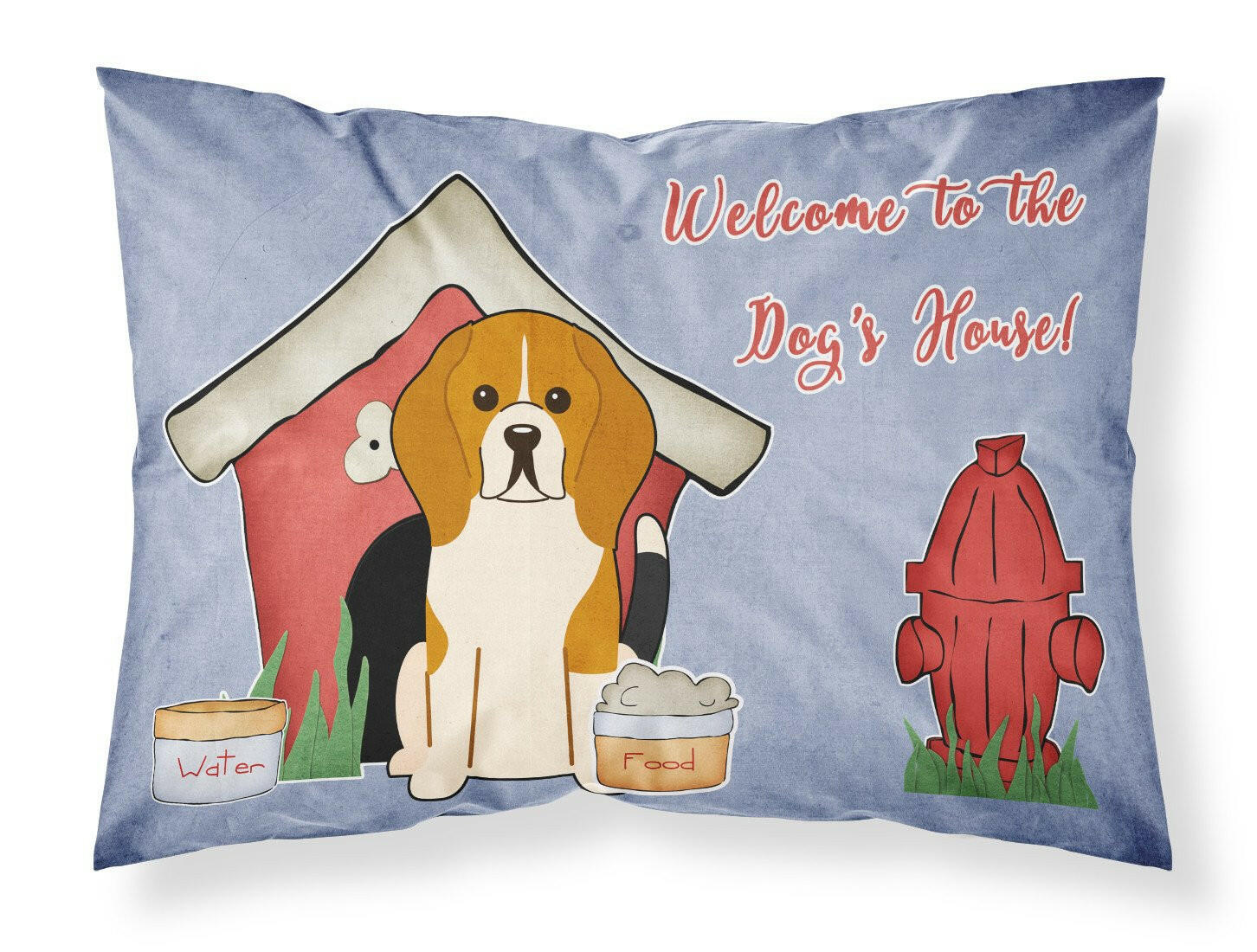 Dog House Collection Beagle Tricolor Fabric Standard Pillowcase BB2794PILLOWCASE by Caroline's Treasures
