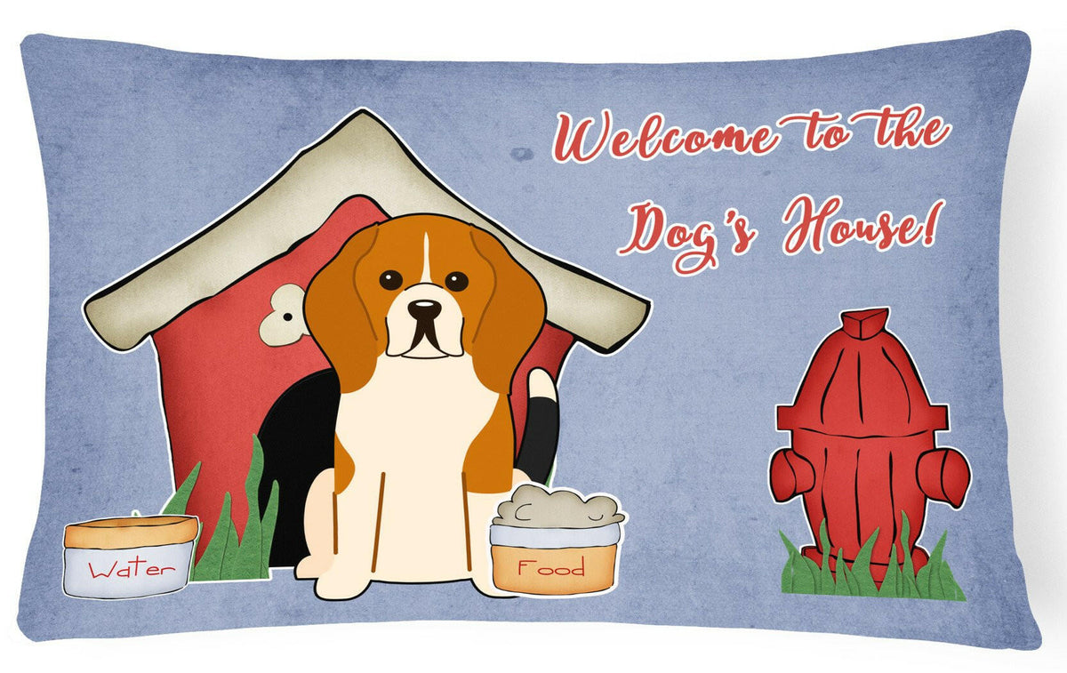 Dog House Collection Beagle Tricolor Canvas Fabric Decorative Pillow BB2794PW1216 by Caroline&#39;s Treasures
