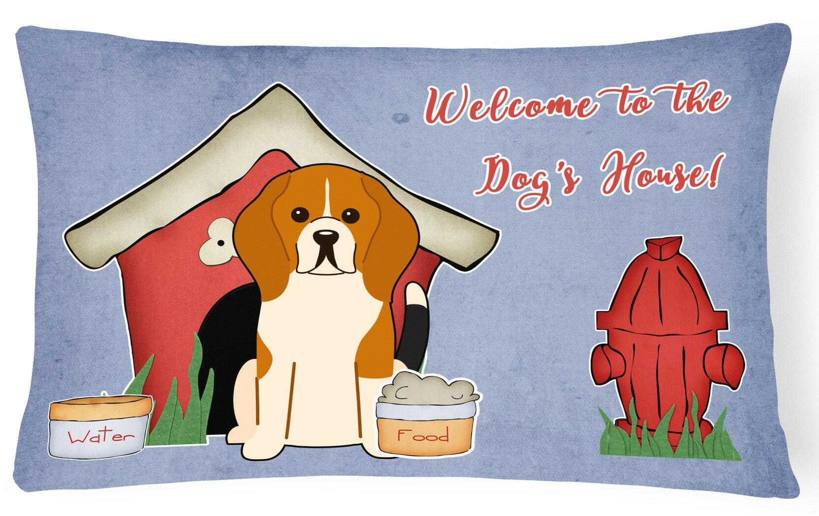 Dog House Collection Beagle Tricolor Canvas Fabric Decorative Pillow BB2794PW1216 by Caroline's Treasures