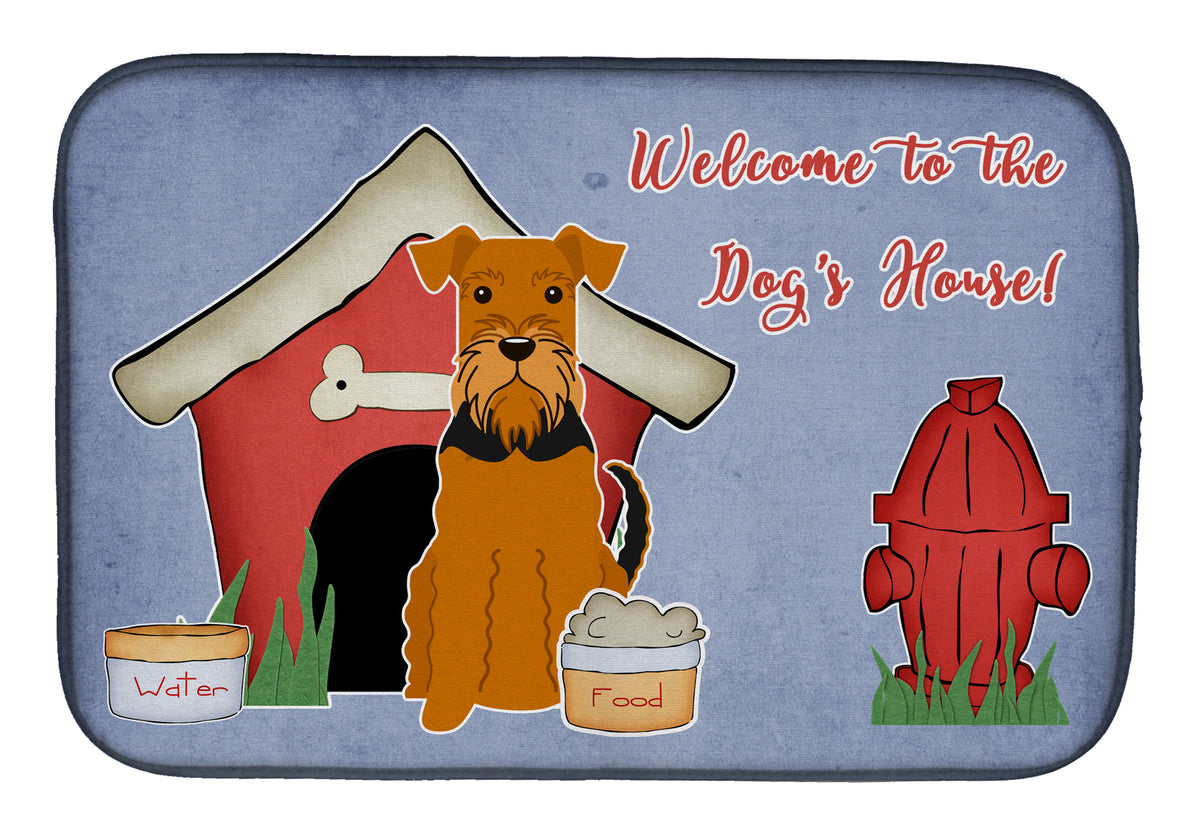 Dog House Collection Airedale Dish Drying Mat BB2795DDM