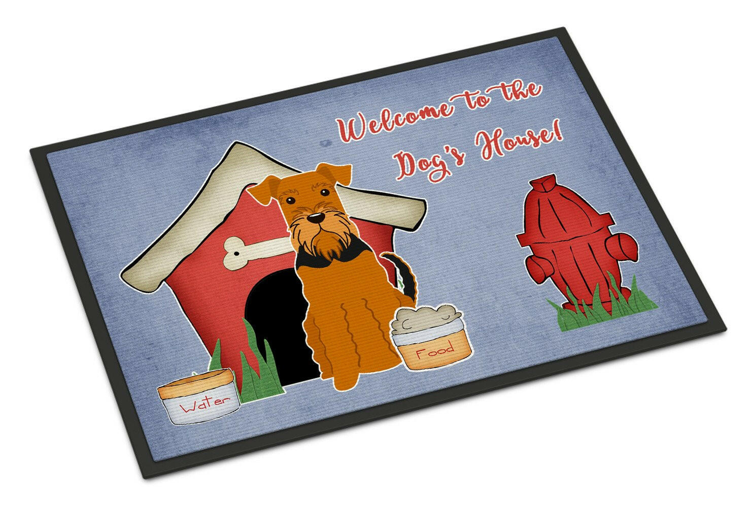 Dog House Collection Airedale Indoor or Outdoor Mat 18x27 BB2795MAT - the-store.com