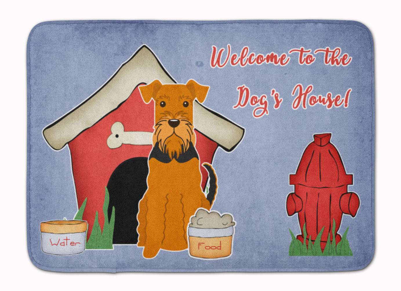 Dog House Collection Airedale Machine Washable Memory Foam Mat BB2795RUG - the-store.com