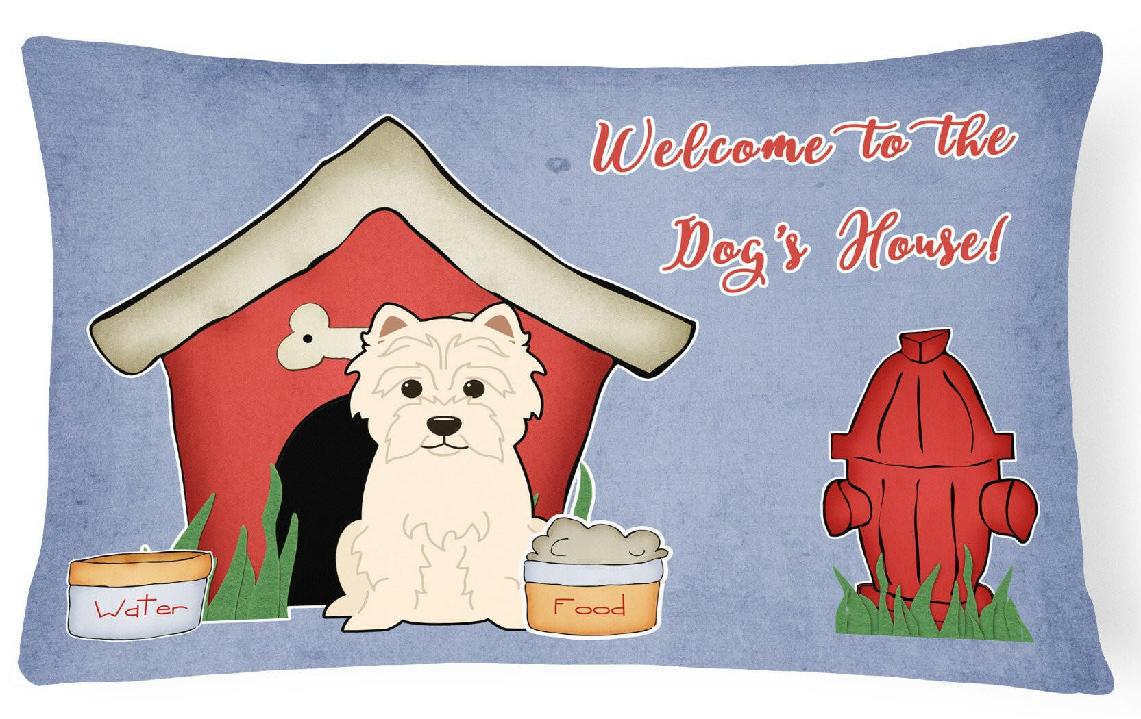 Dog House Collection Westie Canvas Fabric Decorative Pillow BB2796PW1216 by Caroline's Treasures