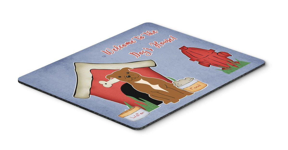 Dog House Collection Staffordshire Bull Terrier Brown Mouse Pad, Hot Pad or Trivet BB2801MP by Caroline&#39;s Treasures