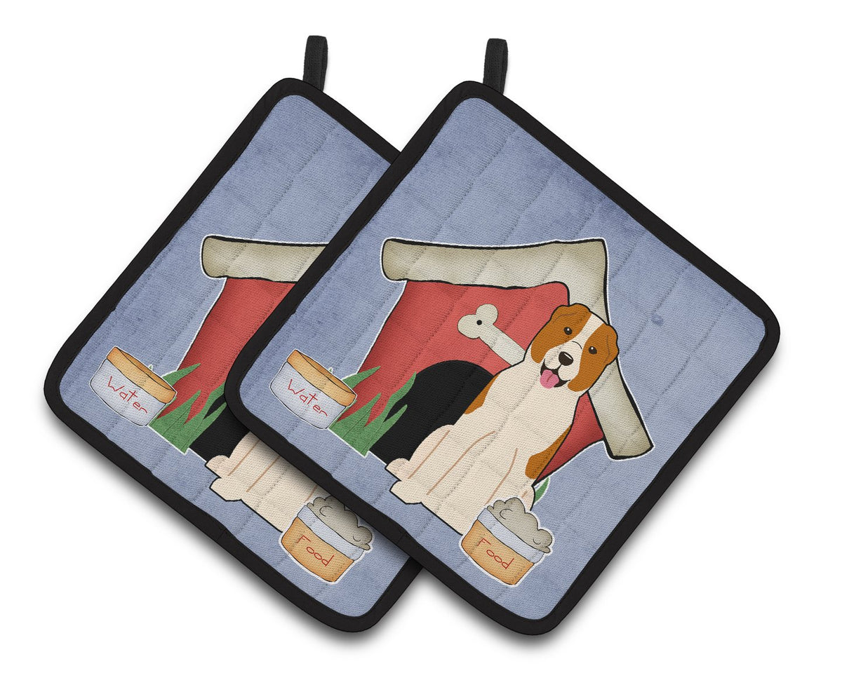 Dog House Collection Central Asian Shepherd Dog Pair of Pot Holders BB2803PTHD by Caroline&#39;s Treasures