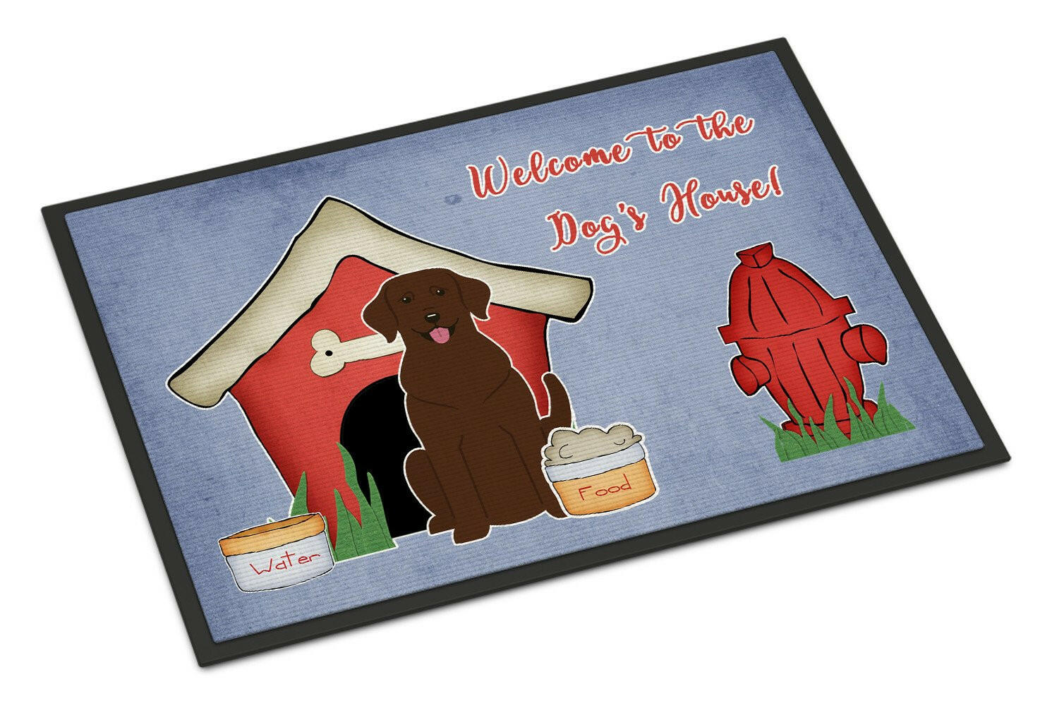 Dog House Collection Chocolate Labrador Indoor or Outdoor Mat 24x36 BB2810JMAT - the-store.com