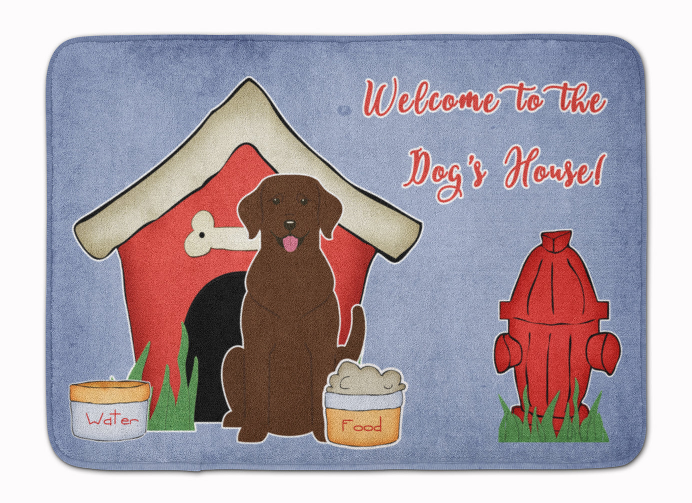 Dog House Collection Chocolate Labrador Machine Washable Memory Foam Mat BB2810RUG - the-store.com