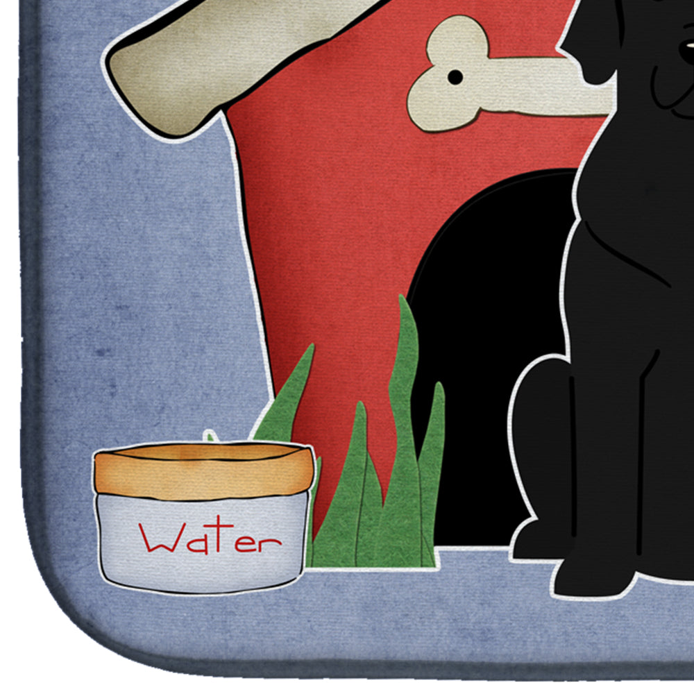 Dog House Collection Black Labrador Dish Drying Mat BB2811DDM  the-store.com.
