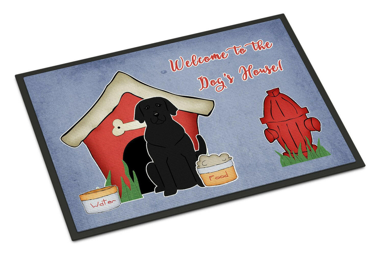Dog House Collection Black Labrador Indoor or Outdoor Mat 24x36 BB2811JMAT - the-store.com