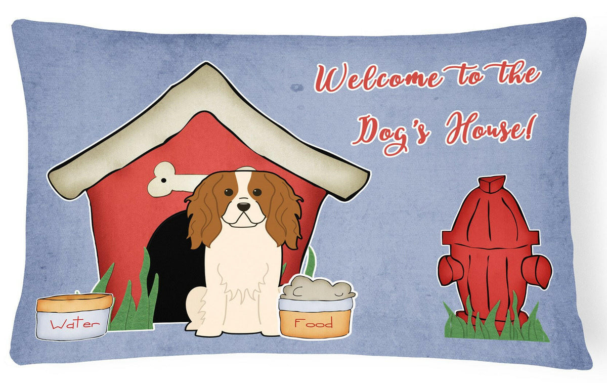 Dog House Collection Cavalier Spaniel Canvas Fabric Decorative Pillow BB2812PW1216 by Caroline&#39;s Treasures