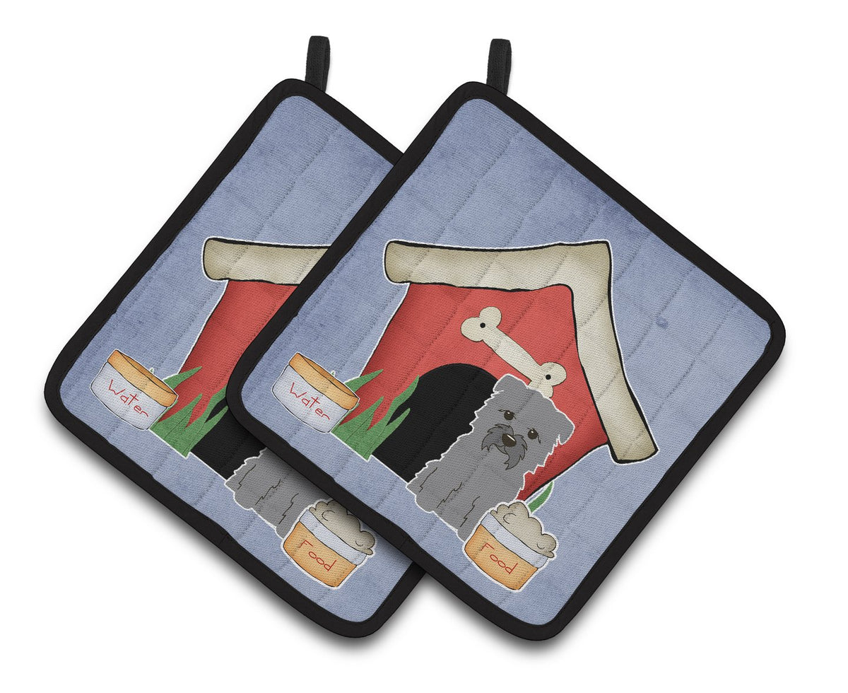 Dog House Collection Glen of Imal Grey Pair of Pot Holders by Caroline&#39;s Treasures