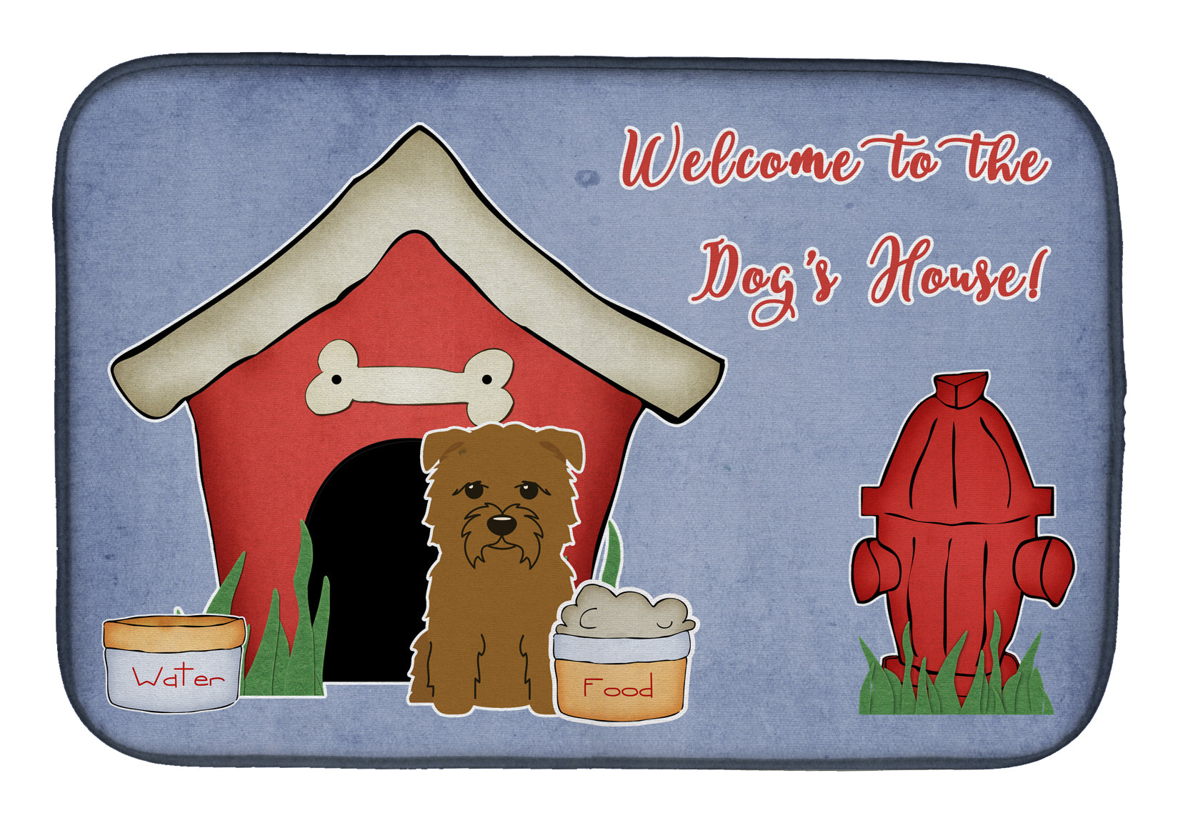 Dog House Collection Glen of Imal Tan Dish Drying Mat BB2814DDM  the-store.com.