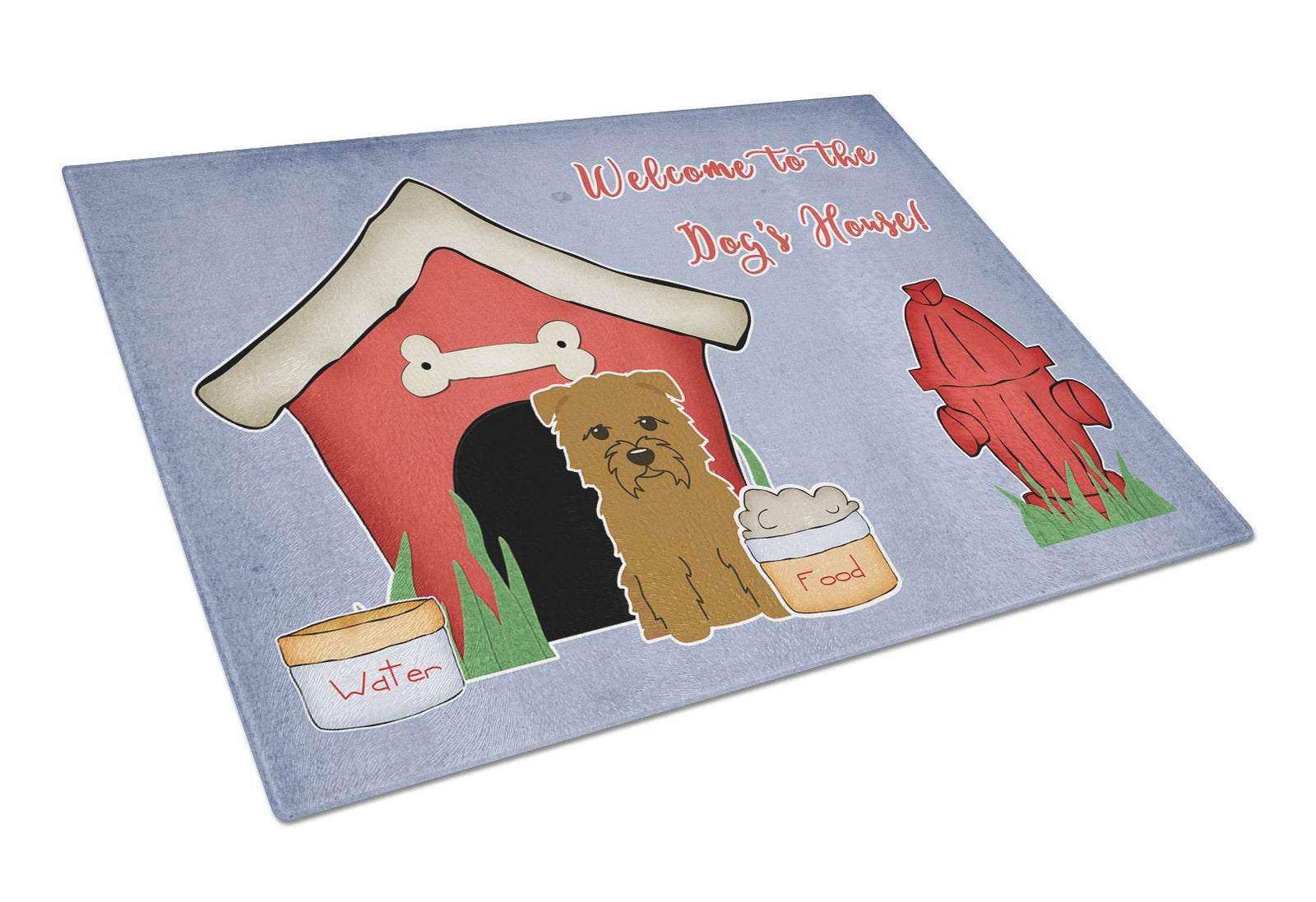 Dog House Collection Glen of Imal Tan Glass Cutting Board Large BB2814LCB by Caroline's Treasures