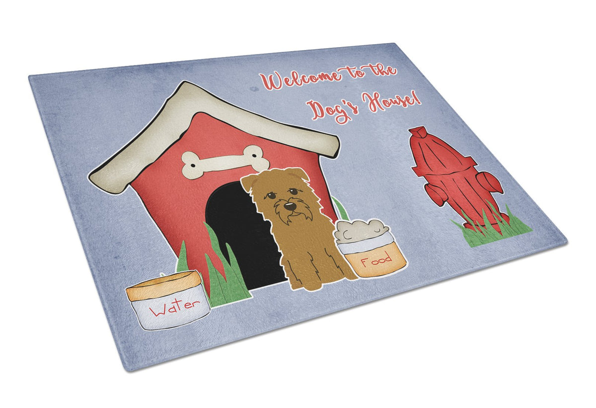 Dog House Collection Glen of Imal Tan Glass Cutting Board Large BB2814LCB by Caroline&#39;s Treasures