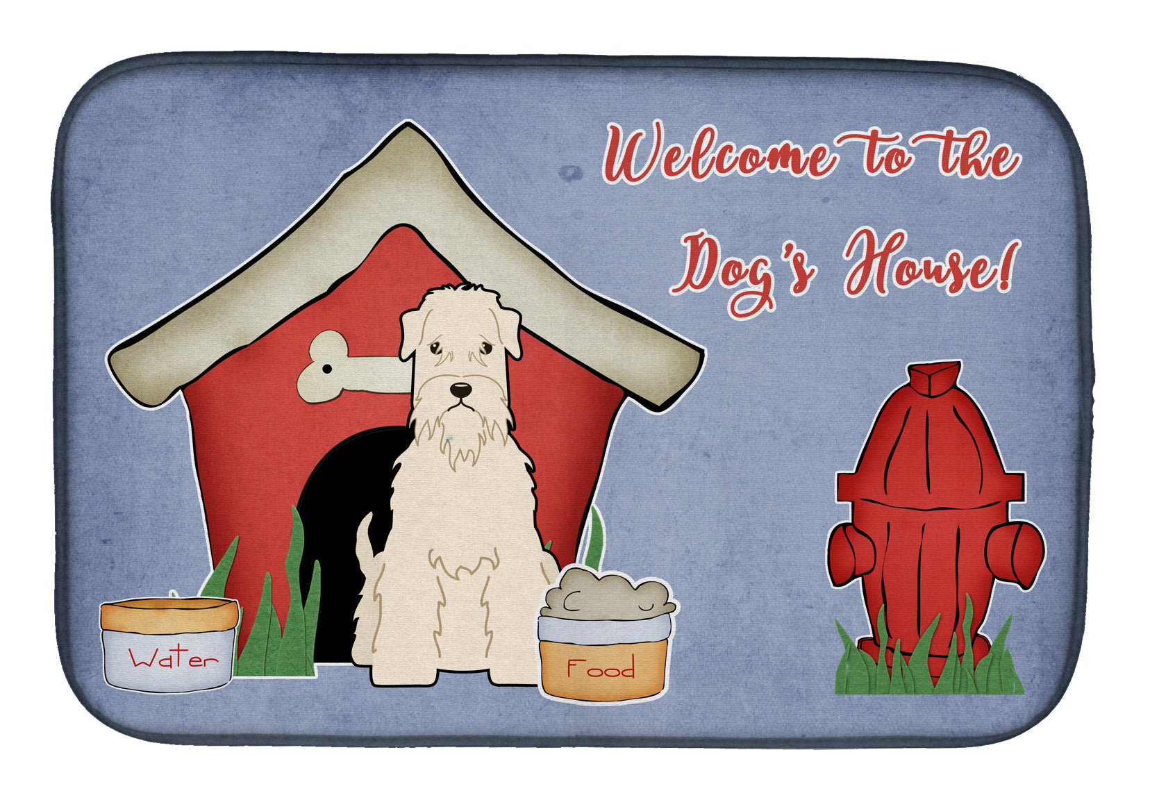 Dog House Collection Soft Coated Wheaten Terrier Dish Drying Mat BB2815DDM  the-store.com.