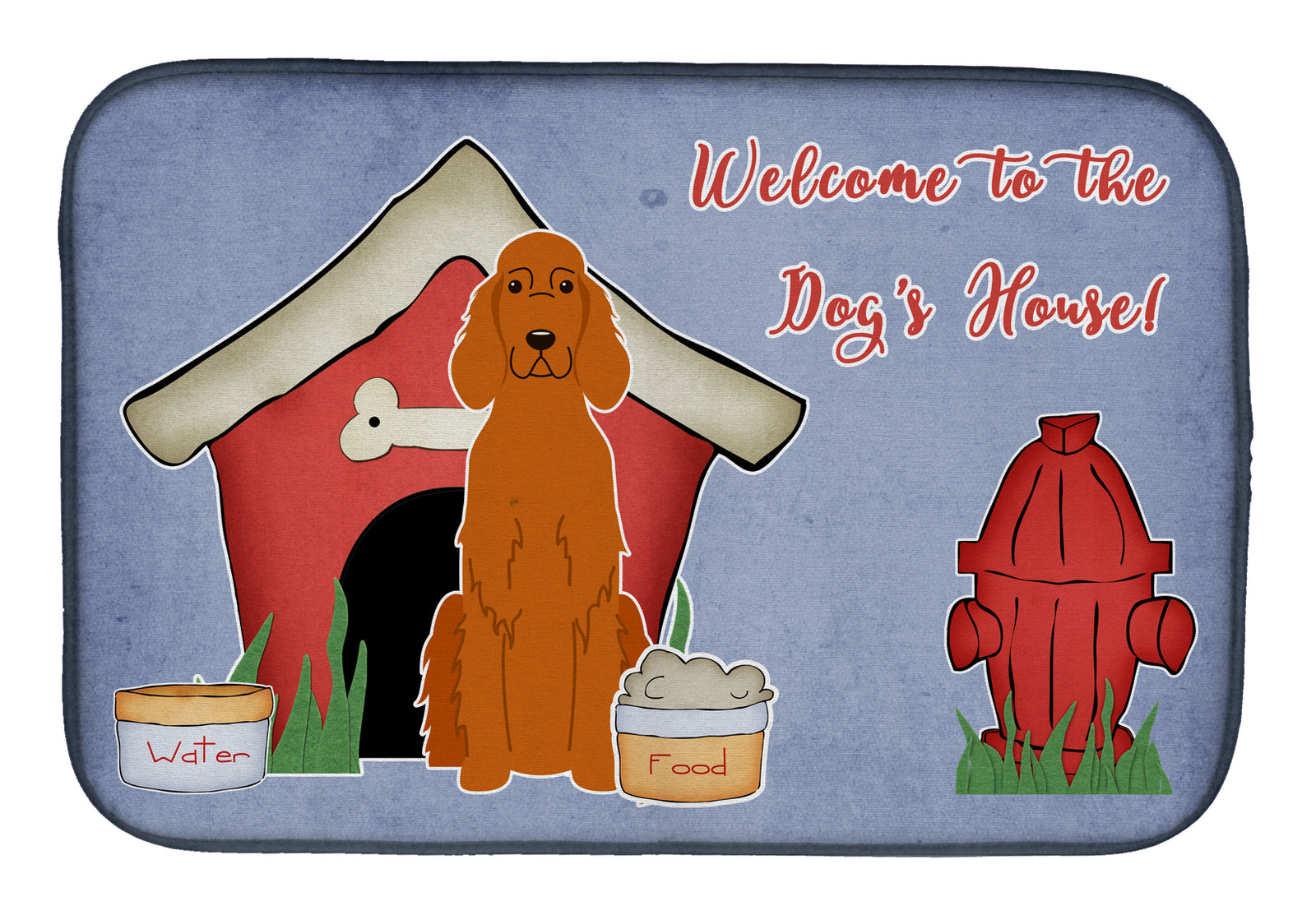 Dog House Collection Irish Setter Dish Drying Mat BB2818DDM  the-store.com.