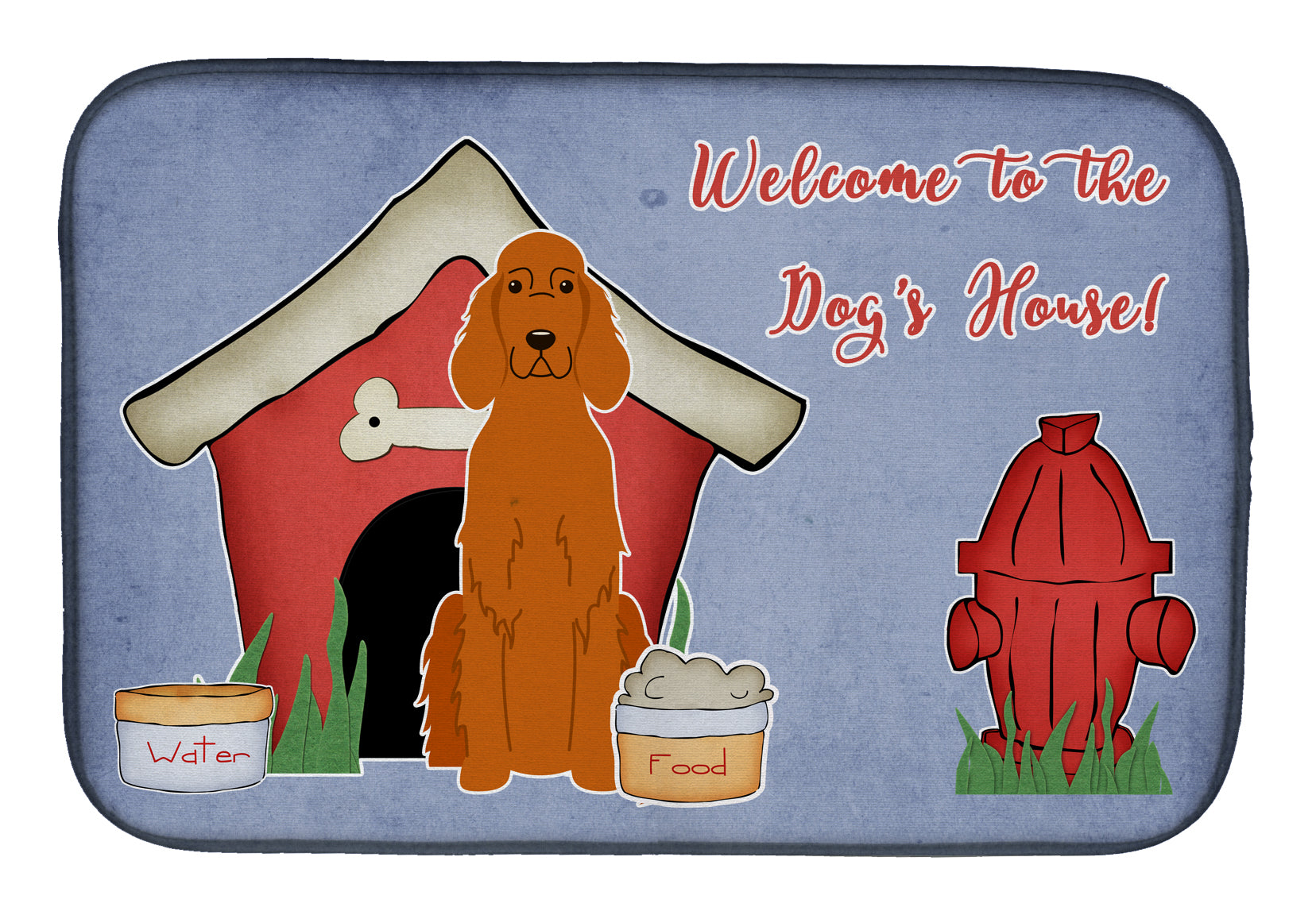 Dog House Collection Irish Setter Dish Drying Mat BB2818DDM  the-store.com.