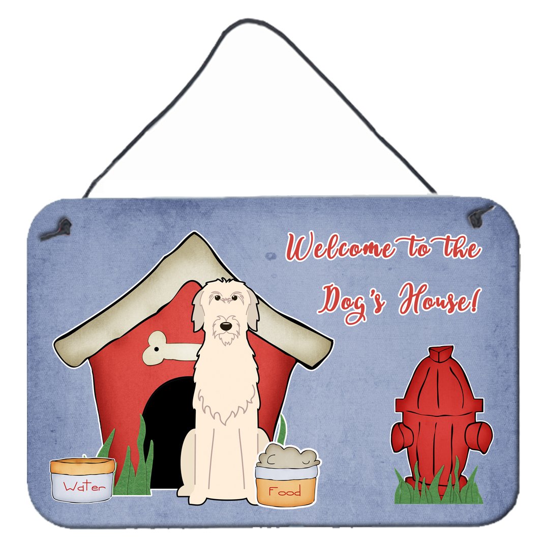 Dog House Collection Irish Wolfhound Wall or Door Hanging Prints BB2819DS812 by Caroline&#39;s Treasures