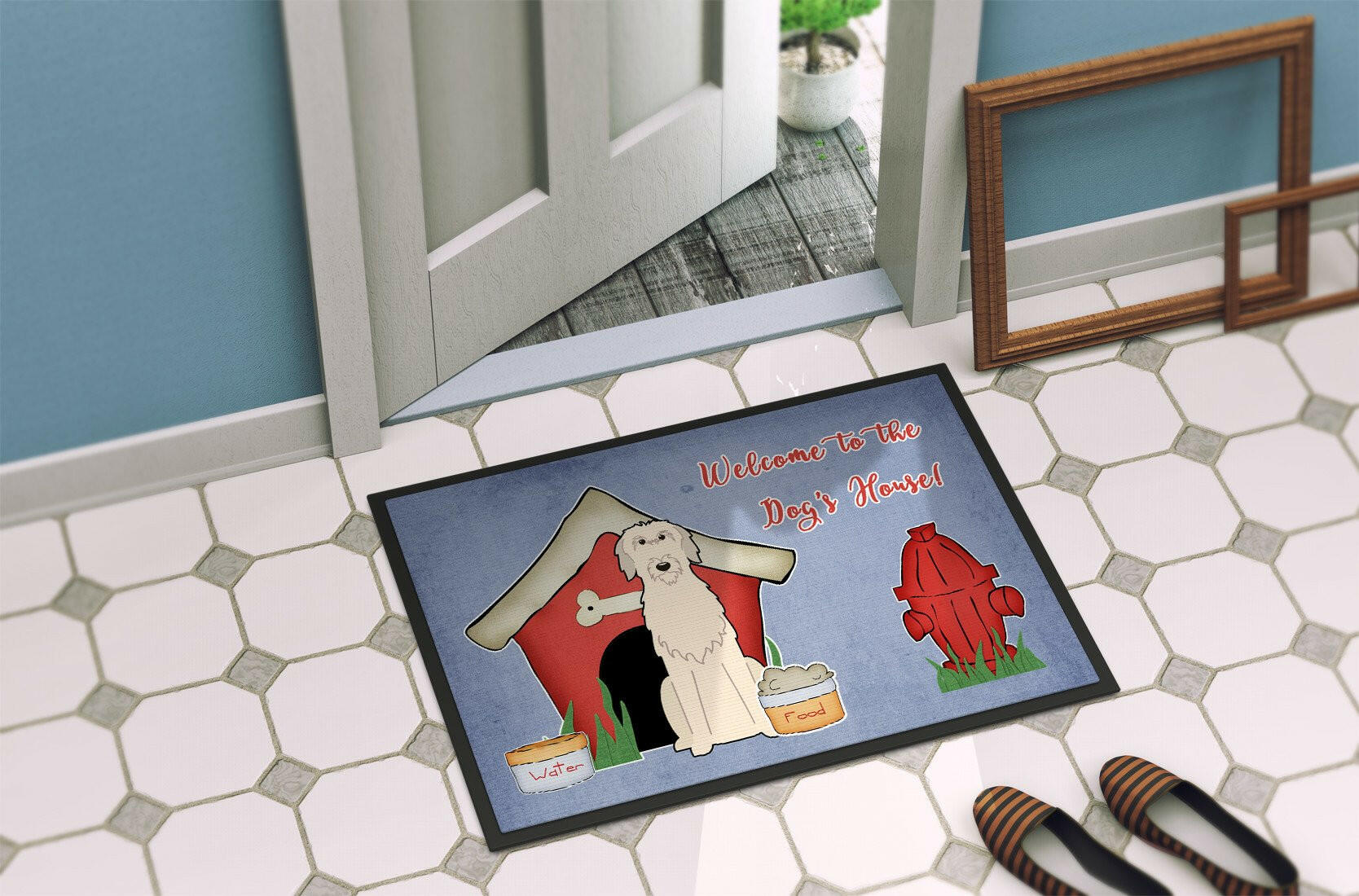 Dog House Collection Irish Wolfhound Indoor or Outdoor Mat 24x36 BB2819JMAT - the-store.com