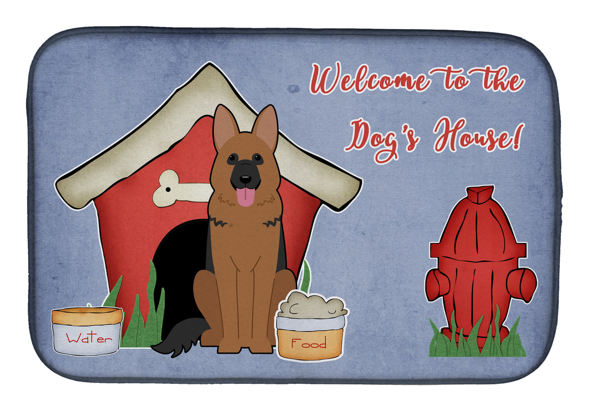 Dog House Collection German Shepherd Dish Drying Mat BB2821DDM  the-store.com.